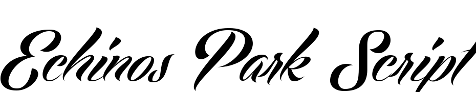 Echinos Park Script  PERSONAL USE ONLY Font Download Free